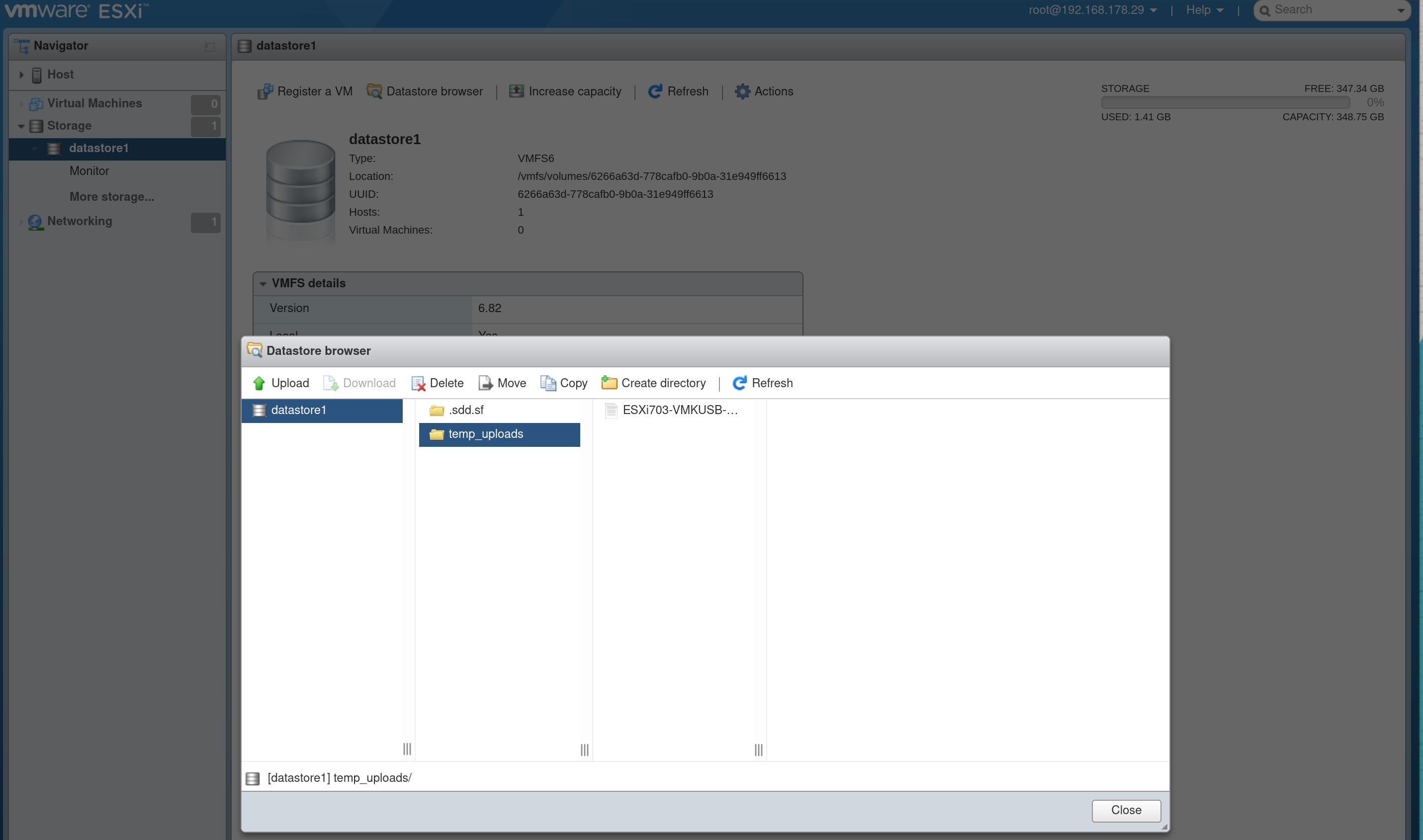 VMware ESXi - USB Community driver upload